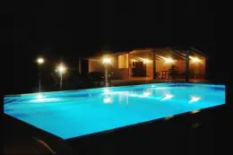 The pool at night
